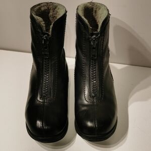 Black Leather Women's Boots